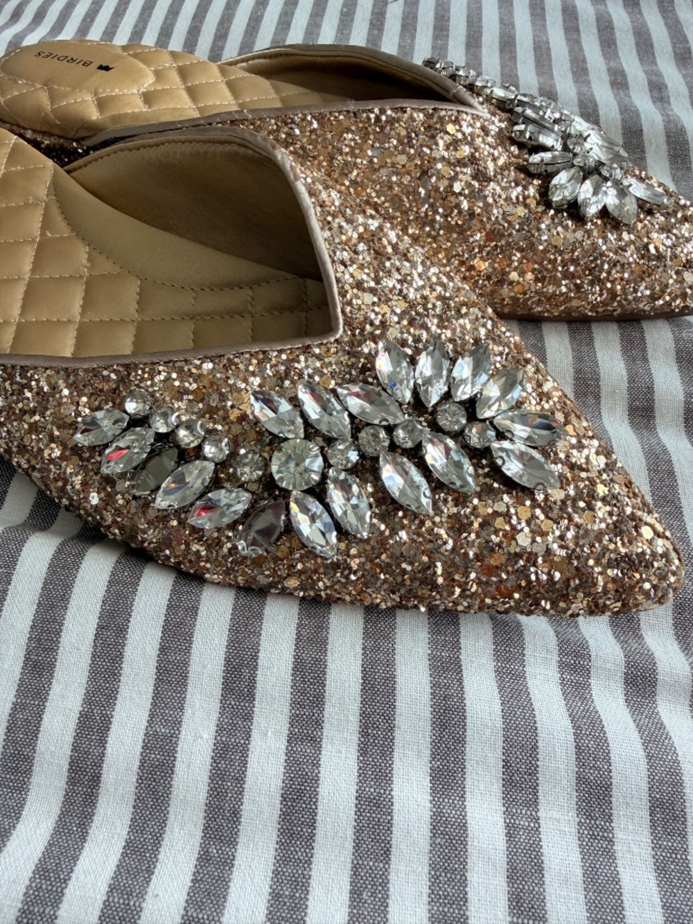 Birdies Rhinestone Point Flats - Picture 2 of 7